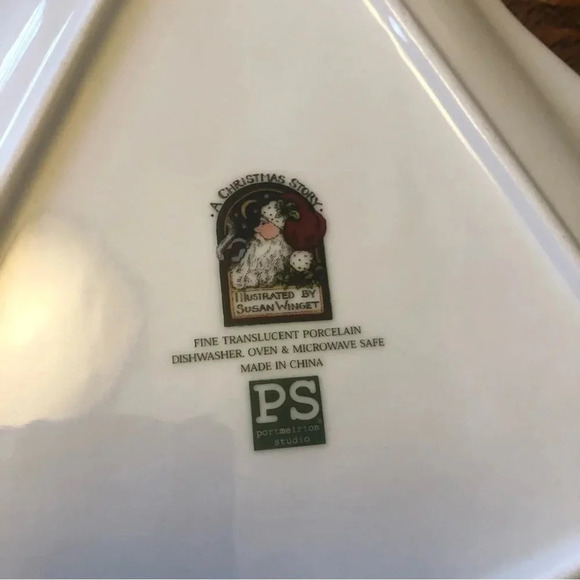 Portmeirion Studio A Christmas Story" Christmas Tree Plate - Picture 3 of 4